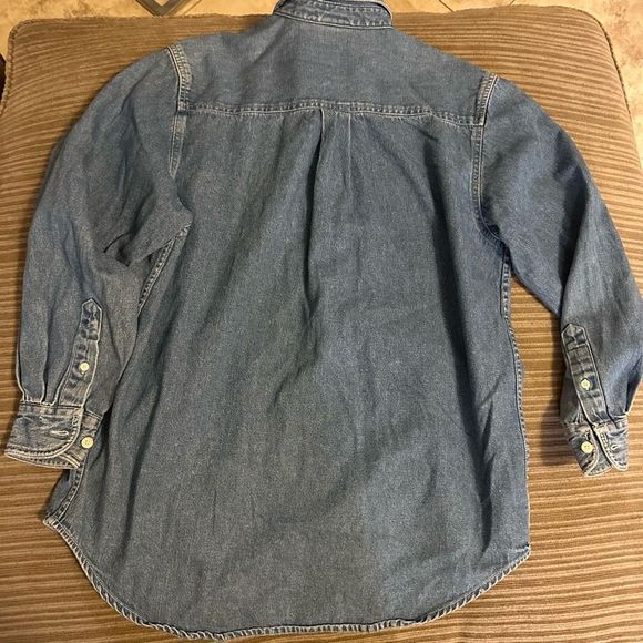 Vintage Disney store Mickey and Minnie chambray button up small - Picture 11 of 11